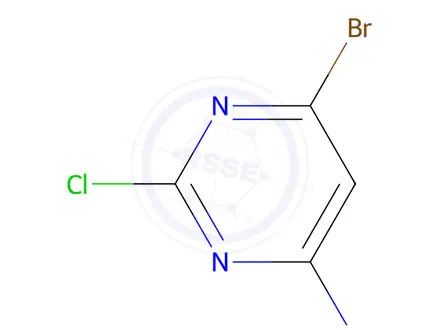 Chemical structure of 6-bromo-2-chloropyrimidin-4-amine