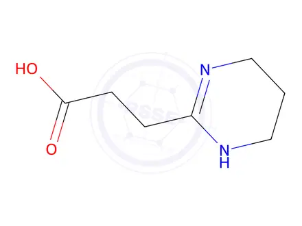 Chemical structure of 3-(1,4,5,6-tetrahydropyrimidin-2-yl)propanoic acid