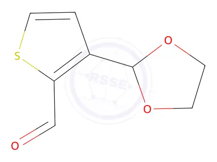 Chemical structure of 2-Formyl-3-thiophenecarboxaldehyde ethylene acetal