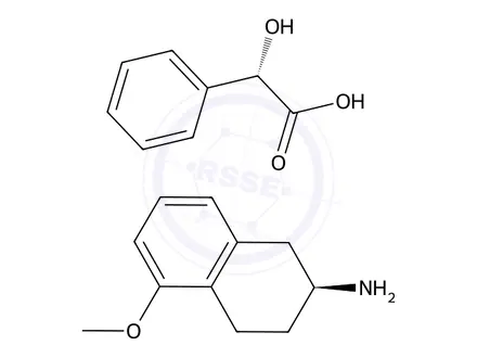 Chemical structure of (S)-2-Amino-5-methoxytetralin (S)-Mandelate
