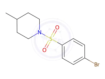 Chemical structure of 1-(4-Bromophenylsulfonyl)-4-methylpiperidine