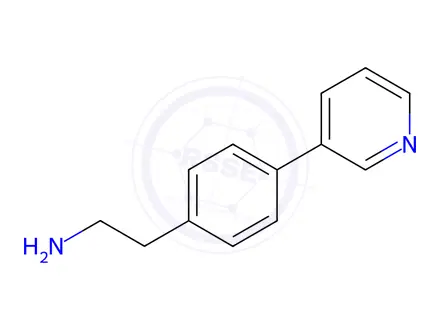Chemical structure of 2-[4-(3-Pyridinyl)phenyl]-1-ethanamine