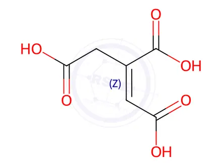 Chemical structure of Cis-aconitic acid