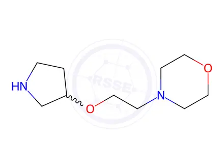 Chemical structure of 4-(2-(Pyrrolidin-3-yloxy)ethyl)morpholine