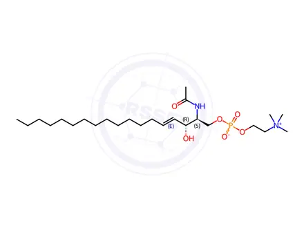 Chemical structure of 02:0 SM (d18:1/2:0)