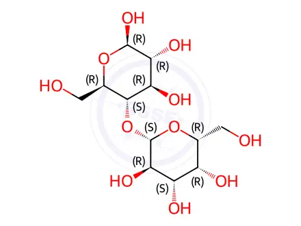 Chemical structure of Lactose Impurity 3 (β-Lactose)