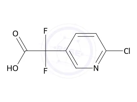 Chemical structure of 2-(6-Chloropyridin-3-yl)-2,2-difluoroacetic acid