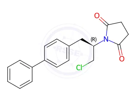 Chemical structure of Sacubitril Valsartan Sodium Impurity 85