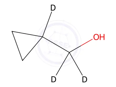 Chemical structure of Cyclopropyl-1-d1-methyl-d2 Alcohol