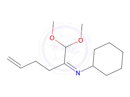 Chemical structure of (E)-N-(1,1-Dimethoxyhex-5-en-2-ylidene)cyclohexanamine