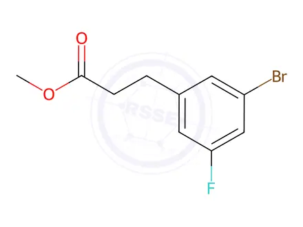 Chemical structure of Methyl 3-(3-bromo-5-fluorophenyl)propanoate