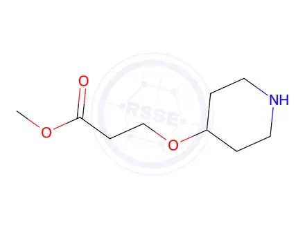 Chemical structure of Methyl 3-(4-piperidinyloxy)propanoatehydrochloride