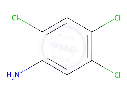 Chemical structure of 2,4,5-Trichloroaniline