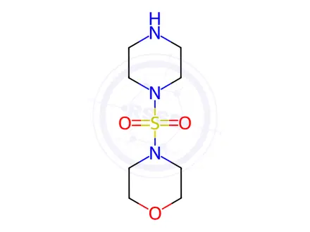 Chemical structure of 4-(Piperazine-1-sulfonyl)-morpholine