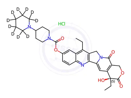 Chemical structure of Irinotecan-d10 Hydrochloride (Major)