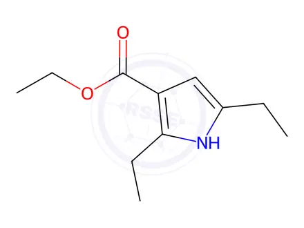Chemical structure of 2,5-Diethyl-1H-pyrrole-3-carboxylic acid ethyl ester