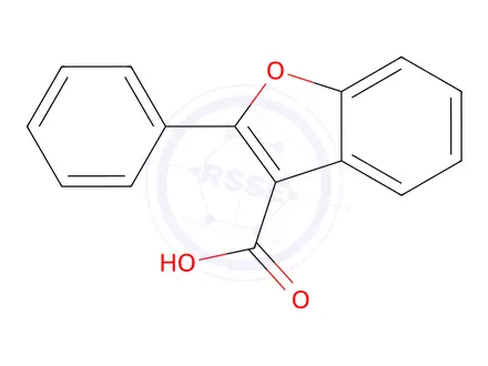 Chemical structure of 2-Phenylbenzofuran-3-carboxylic Acid