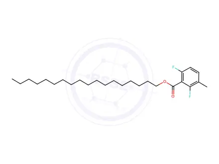Chemical structure of 2,6-Difluoro-3-methylbenzoic acid, octadecyl ester