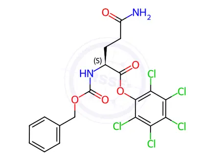 Chemical structure of N2-benzyl pentachlorophenyl N2-carboxy-L-(2-aminoglutaramate)