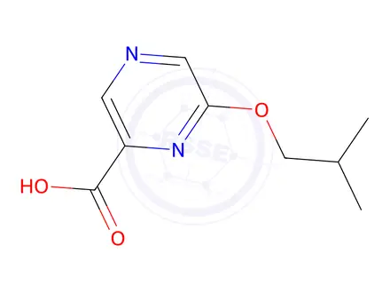 Chemical structure of 6-Isobutoxypyrazine-2-carboxylic acid