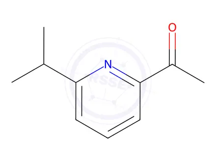 Chemical structure of Ethanone, 1-[6-(1-methylethyl)-2-pyridinyl]-