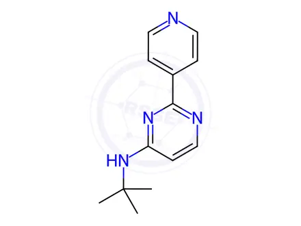 Chemical structure of N-(tert-Butyl)-2-(pyridin-4-yl)pyrimidin-4-amine