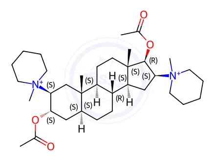 Chemical structure of Pancuronium Bromide (Vecuronium Bromide EP Impurity B Dibromide)