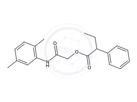 Chemical structure of 2-((2,5-Dimethylphenyl)amino)-2-oxoethyl 2-phenylbutanoate