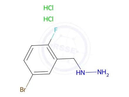 Chemical structure of (5-Bromo-2-fluorobenzyl)hydrazine Dihydrochloride