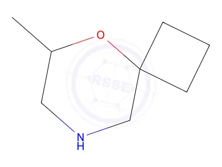 Chemical structure of 6-Methyl-5-oxa-8-azaspiro[3.5]nonane