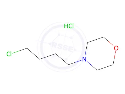 Chemical structure of 4-(4-Chlorobutyl)morpholine--hydrogen chloride (1/1)