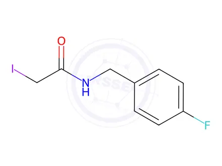 Chemical structure of N-(4-fluorobenzyl)-2-iodoacetamide