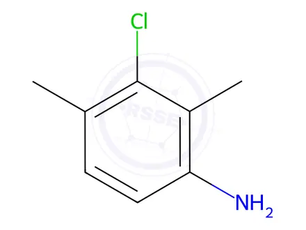Chemical structure of 3-chloro-2,4-dimethylaniline