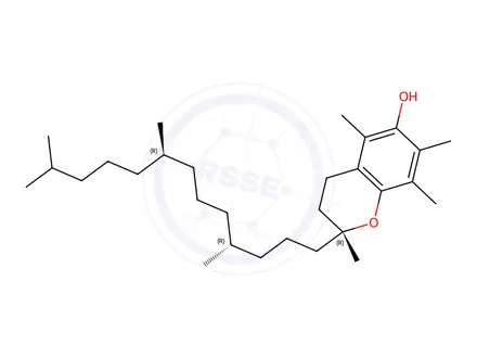 Chemical structure of alpha-Tocopherol
