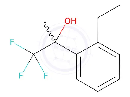 Chemical structure of 2-(2-ethylphenyl)-1,1,1-trifluoropropan-2-ol