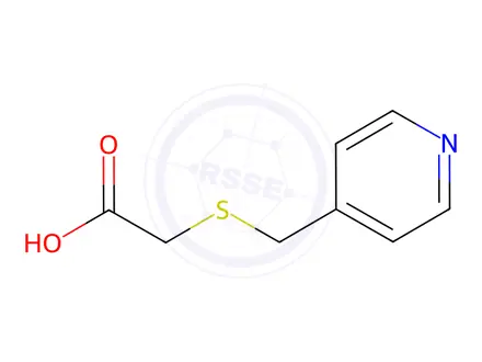 Chemical structure of 2-[(Pyridin-4-ylmethyl)sulfanyl]acetic acid
