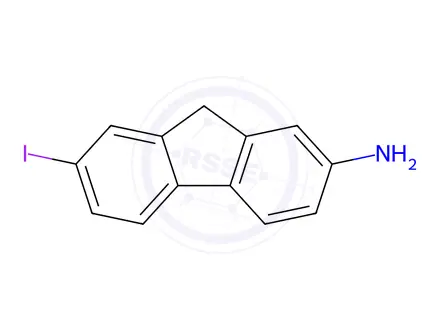 Chemical structure of 7-iodo-9H-fluoren-2-aMine