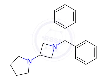 Chemical structure of 1-(1-Benzhydrylazetidin-3-yl)pyrrolidine