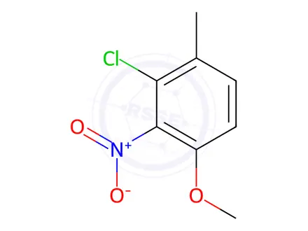 Chemical structure of Benzene, 2-chloro-4-methoxy-1-methyl-3-nitro-