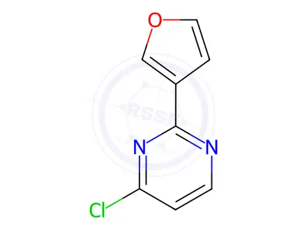 Chemical structure of 4-Chloro-2-(furan-3-yl)pyrimidine
