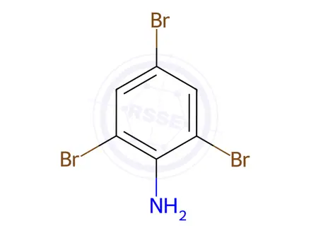 Chemical structure of 2,4,6-Tribromoaniline