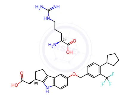 Chemical structure of Etrasimod arginine