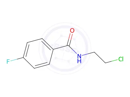 Chemical structure of (2-CHLOROETHYL)-4-FLUOROBENZAMIDE