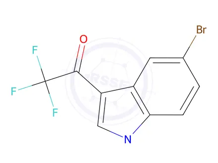 Chemical structure of 1-(5-BROMO-1-METHYL-1H-INDOL-3-YL)-2,2,2-TRIFLUOROETHANONE