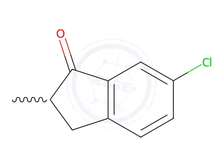 Chemical structure of 6-Chloro-2,3-dihydro-2-methyl-1H-inden-1-one