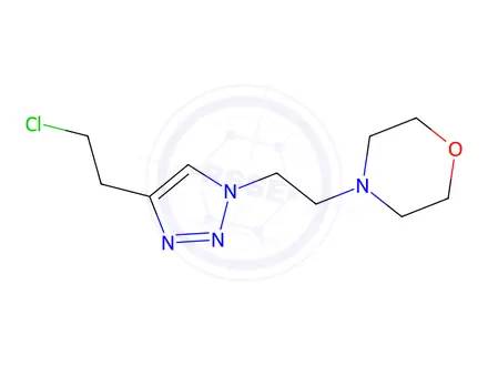 Chemical structure of 4-(2-(4-(2-Chloroethyl)-1h-1,2,3-triazol-1-yl)ethyl)morpholine