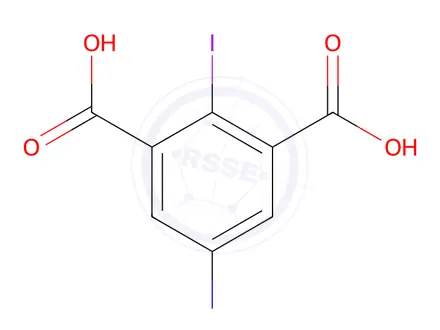 Chemical structure of 5-Amino-2-iodoisophthalic Acid