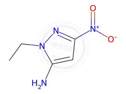Chemical structure of 1-ethyl-3-nitro-1H-pyrazol-5-amine