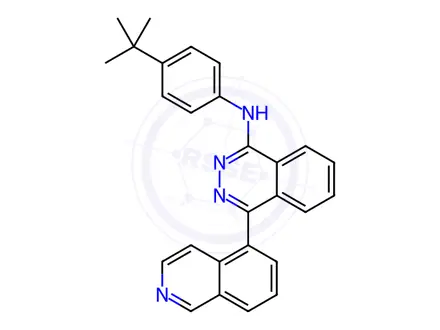 Chemical structure of N-(4-(tert-Butyl)phenyl)-4-(isoquinolin-5-yl)phthalazin-1-amine