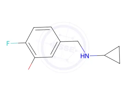Chemical structure of Cyclopropyl(4-fluoro-3-methoxybenzyl)amine